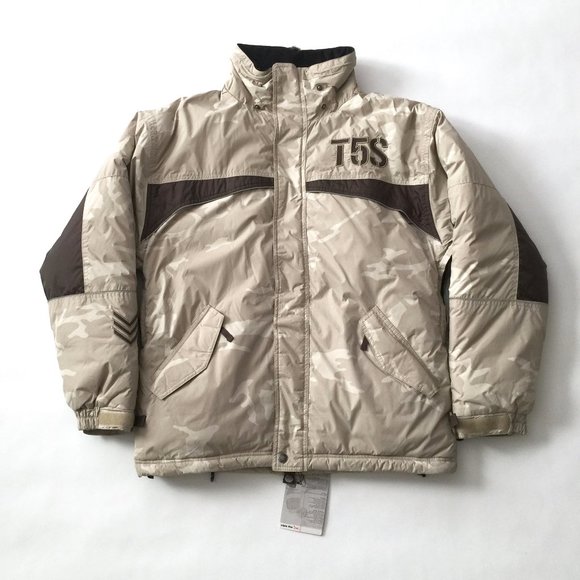 Men's Khaki Camo Snow Jacket, Triple Five Soul Men's US Size S, Brand New - Picture 11 of 13